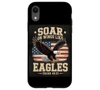 Christian Bible Verse Philippians 4:13 Soar On Wings Like Case for iPhone XR