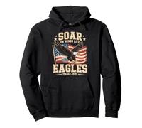 Christian Bible Verse Philippians 4:13 Soar On Wings Like Pullover Hoodie