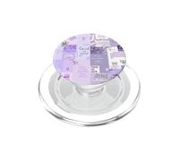 Christian Bible Verse Purple Butterfly Bow Faith Collage PopSockets PopGrip for MagSafe