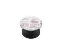 Christian Bible Verse Purple Floral Rose Faith Collage Art PopSockets Adhesive PopGrip