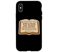 Christian Bible Verse Quote Matthew 5:6 Jesus Christ Faith Case for iPhone X/XS