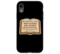 Christian Bible Verse Quote Matthew 5:6 Jesus Christ Faith Case for iPhone XR