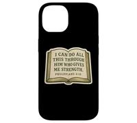 Christian Bible Verse Quote Philippians 4:13 Jesus Christ Case for iPhone 14