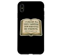 Christian Bible Verse Quote Philippians 4:13 Jesus Christ Case for iPhone XS Max