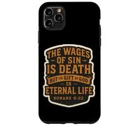 Christian Bible Verse Quote The Wages Of Sin Is Death Mens Case for iPhone 11 Pro Max