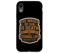 Christian Bible Verse Quote The Wages Of Sin Is Death Mens Case for iPhone XR