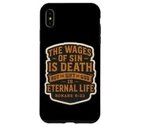 Christian Bible Verse Quote The Wages Of Sin Is Death Mens Case for iPhone XS Max