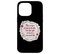 Christian Bible Verse Quote The Wages Of Sin Is Death Womens Case for iPhone 14 Pro Max