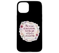 Christian Bible Verse Quote The Wages Of Sin Is Death Womens Case for iPhone 15 Plus