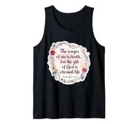 Christian Bible Verse Quote The Wages of Sin is Death Womens Tank Top