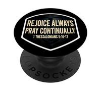 Christian Bible Verse Rejoice Always Pray Continually Quote PopSockets Adhesive PopGrip