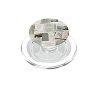 Christian Bible Verse Sage Green Botanical Faith Collage PopSockets PopGrip for MagSafe