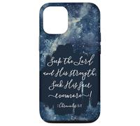 Christian Bible Verse Seek the Lord and His strength Case for iPhone 12/12 Pro
