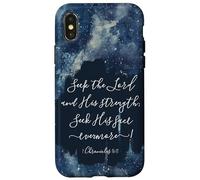 Christian Bible Verse Seek the Lord and His strength Case for iPhone X/XS