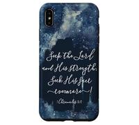 Christian Bible Verse Seek the Lord and His strength Case for iPhone XS Max