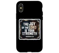 Christian Bible Verse The Joy Of The Lord Is Your Strength Case for iPhone X/XS