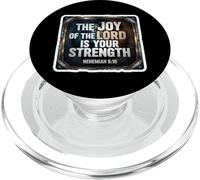 Christian Bible Verse The Joy Of The Lord Is Your Strength PopSockets PopGrip for MagSafe