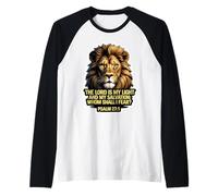 Christian Bible Verse The Lord is My Light and My Salvation Raglan Baseball Tee