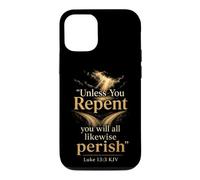 Christian Bible Verse Unless You Repent Luke 13:3 Gift Case for iPhone 12/12 Pro
