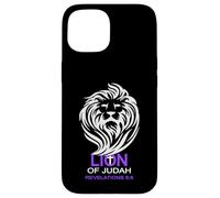 Christian Biblical Lion Of Judah Cool Cross Revelation Case for iPhone 15