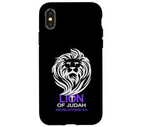 Christian Biblical Lion Of Judah Cool Cross Revelation Case for iPhone X/XS