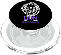 Christian Biblical Lion Of Judah Cool Cross Revelation PopSockets PopGrip for MagSafe