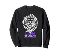 Christian Biblical Lion Of Judah Cool Cross Revelation Sweatshirt