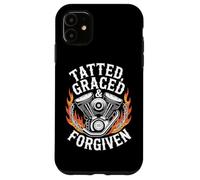Christian Biker Tatted Graced Forgiven Case for iPhone 11