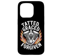 Christian Biker Tatted Graced Forgiven Case for iPhone 15 Pro