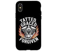 Christian Biker Tatted Graced Forgiven Case for iPhone X/XS