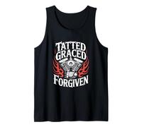 Christian Biker Tatted Graced Forgiven Tank Top