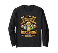 Christian Bingo Player Decision from The Lord Church Bingo Long Sleeve T-Shirt