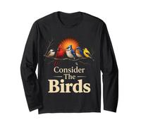 Christian Bird Watching Consider The Birds Gift Long Sleeve T-Shirt