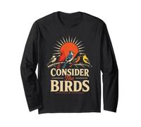 Christian Bird Watching Consider The Birds Gift Long Sleeve T-Shirt