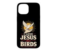 Christian Bird Watching I Love Jesus And Birds Gift Case for iPhone 15