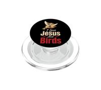 Christian Bird Watching I Love Jesus And Birds Gift PopSockets PopGrip for MagSafe