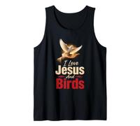 Christian Bird Watching I Love Jesus and Birds Gift Tank Top