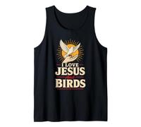 Christian Bird Watching I Love Jesus and Birds Gift Tank Top