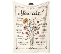 Christian Birthday Gifts for Women, Christian Blanket, Religious Gifts for Women Friendship, Inspirational Catholic Spiritual Presents for Best Friend, Sister, Mum, Daughter, 50'' x 60''