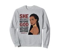 Christian Black Woman African Queen Melanin Poppin Pride Sweatshirt