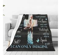 Christian Blanket Hand of God Decor Inspirational Throw Blanket Gifts for Girls Boys I Can Only Imagine Religious Super Warm Soft Plush Fleece Flannel Bed Blanket for Kids Adults Men Women 60"X50"