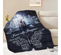 Christian Blanket Inspirational Scripture Religious Spiritual Jesus Prayer Faith Cross Throw Blanket Catholic Gifts for Adults Women Men Soft Cozy Plush Fluffy Fuzzy Fleece Blanket Decor 40''X50''