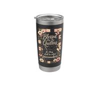 Christian Blessed are The Quilters Piecemakers Gift Stainless Steel Insulated Tumbler