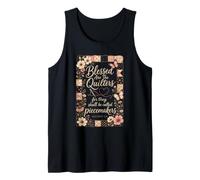 Christian Blessed are The Quilters Piecemakers Gift Tank Top