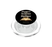 Christian Blessed Are Those Who Hunger Bible Verse Gift PopSockets PopGrip for MagSafe