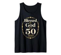 Christian Blessed By God for 50 Years Psalm 90:12 Tank Top