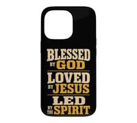 Christian Blessed By God Loved By Jesus Gift Case for iPhone 13 Pro