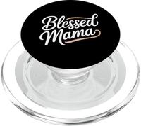Christian Blessed Mama Faith Motherhood Message PopSockets PopGrip for MagSafe