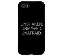 Christian Bold Faith Graphic - Unshaken. Unmoved. Unafraid. Case for iPhone SE (2020) / 7/8