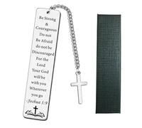 Christian Bookmark and 1 Box - Bookmark with Bible Verse, Inspirational Books and Bible Verses - be strong2